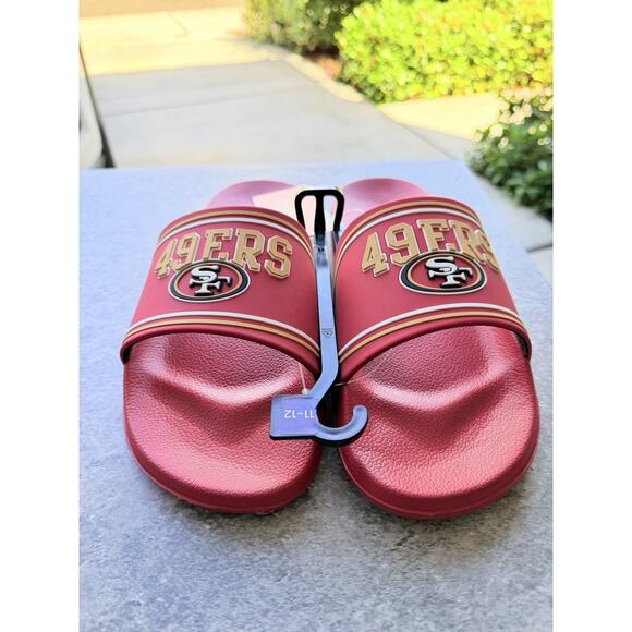 FOCO San Francisco 49ers Sandal Slides L 11-12 NWT